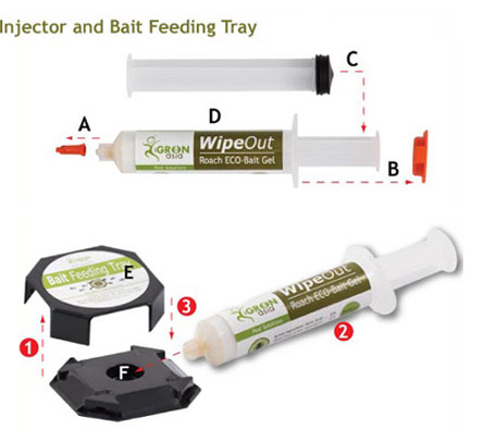 Wipeout Injector and Bait Feeding Tray